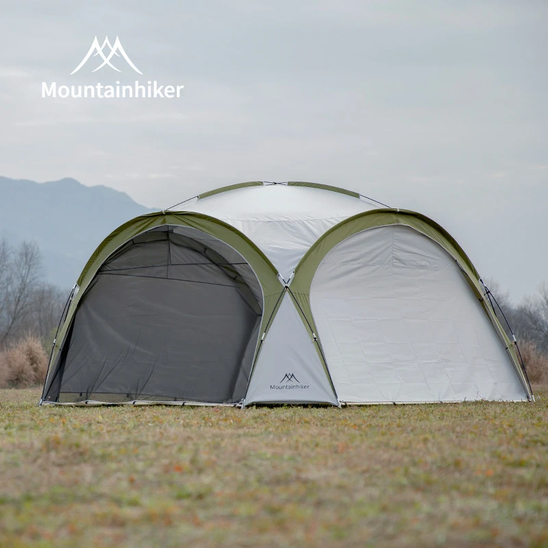 8-10 Person Outdoor Camping Dome Tents Light Luxury Round Big Canopy Large Awning Pergola Tent