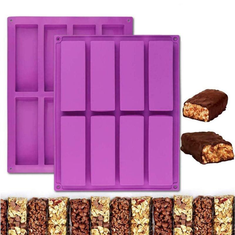 8 Cavity Silicone Granola Bar Mold
