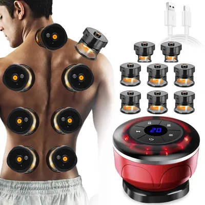 8 Cups Electric Cupping Massager Gua Sha Vacuum Suction Cups Ems Anti Cellulite Magnet Therapy Scraping Fat Burner Body 8 Cups Electric Cupping Massager Gua Sha Vacuum Suction Cups Ems Anti Cellulite Magnet Therapy Scraping Fat Burner Body
