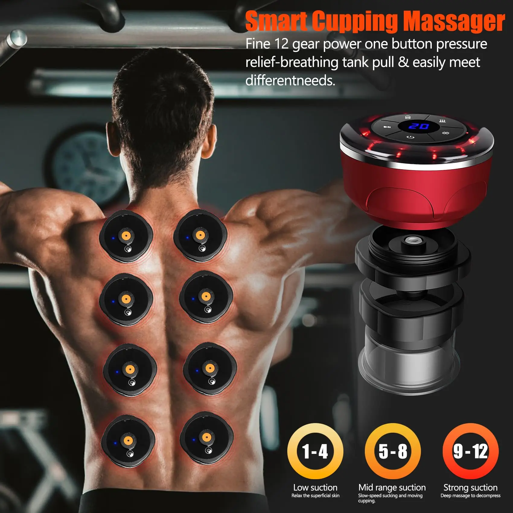 8 Cups Electric Cupping Massager Gua Sha Vacuum Suction Cups Ems Anti Cellulite Magnet Therapy Scraping Fat Burner Body 8 Cups Electric Cupping Massager Gua Sha Vacuum Suction Cups Ems Anti Cellulite Magnet Therapy Scraping Fat Burner Body