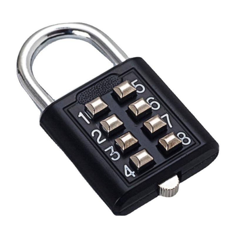 8 Digits Password Code Combination Padlock Zinc Alloy Suitcase For Luggage Travel Code Smart Lock Code Keyed 8 Digits Password Code Combination Padlock Zinc Alloy Suitcase For Luggage Travel Code Smart Lock Code Keyed