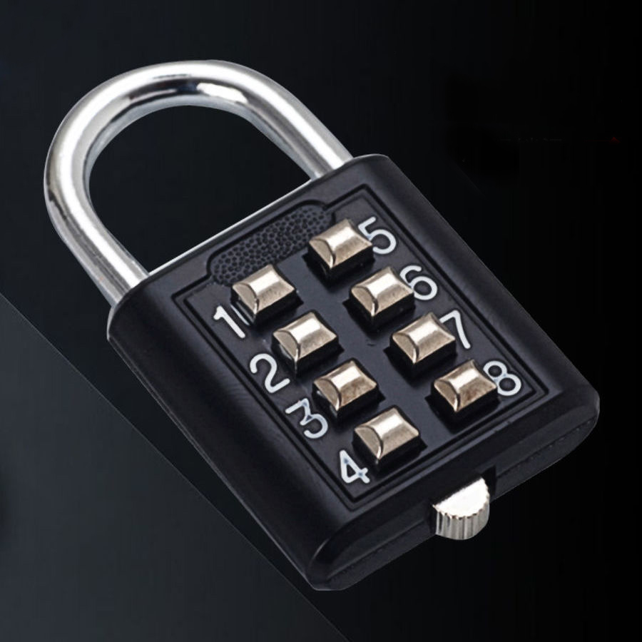 8 Digits Password Code Combination Padlock Zinc Alloy Suitcase For Luggage Travel Code Smart Lock Code Keyed 8 Digits Password Code Combination Padlock Zinc Alloy Suitcase For Luggage Travel Code Smart Lock Code Keyed