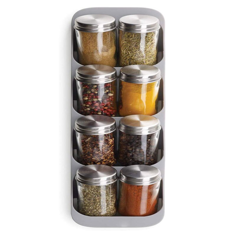 8 Grids Condiment Rack Organizer