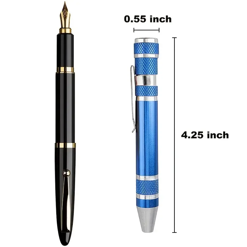 8-in-1 Aluminum Alloy Screwdriver Pen – Changeable Bits For Easy Repairs & Disassembly 8-in-1 Aluminum Alloy Screwdriver Pen – Changeable Bits For Easy Repairs & Disassembly