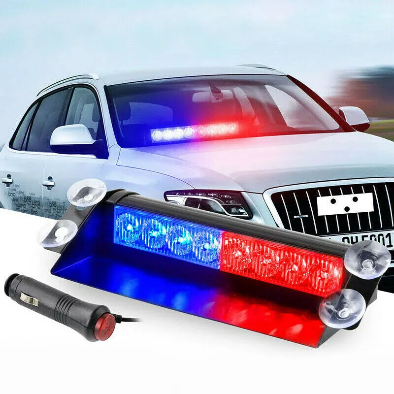 8 LED Police Lights Strobe Light For Car 12V Emergency Signal Lamps Warning Light Auto Truck Flashing Windshield Flash 8 LED Police Lights Strobe Light For Car 12V Emergency Signal Lamps Warning Light Auto Truck Flashing Windshield Flash