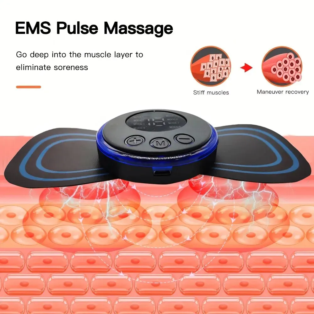 8 Modes Rechargeable Neck Massager with Remote Control EMS Low Frequency Pulse Massager For Muscle Relaxation Relief 8 Modes Rechargeable Neck Massager with Remote Control EMS Low Frequency Pulse Massager For Muscle Relaxation Relief