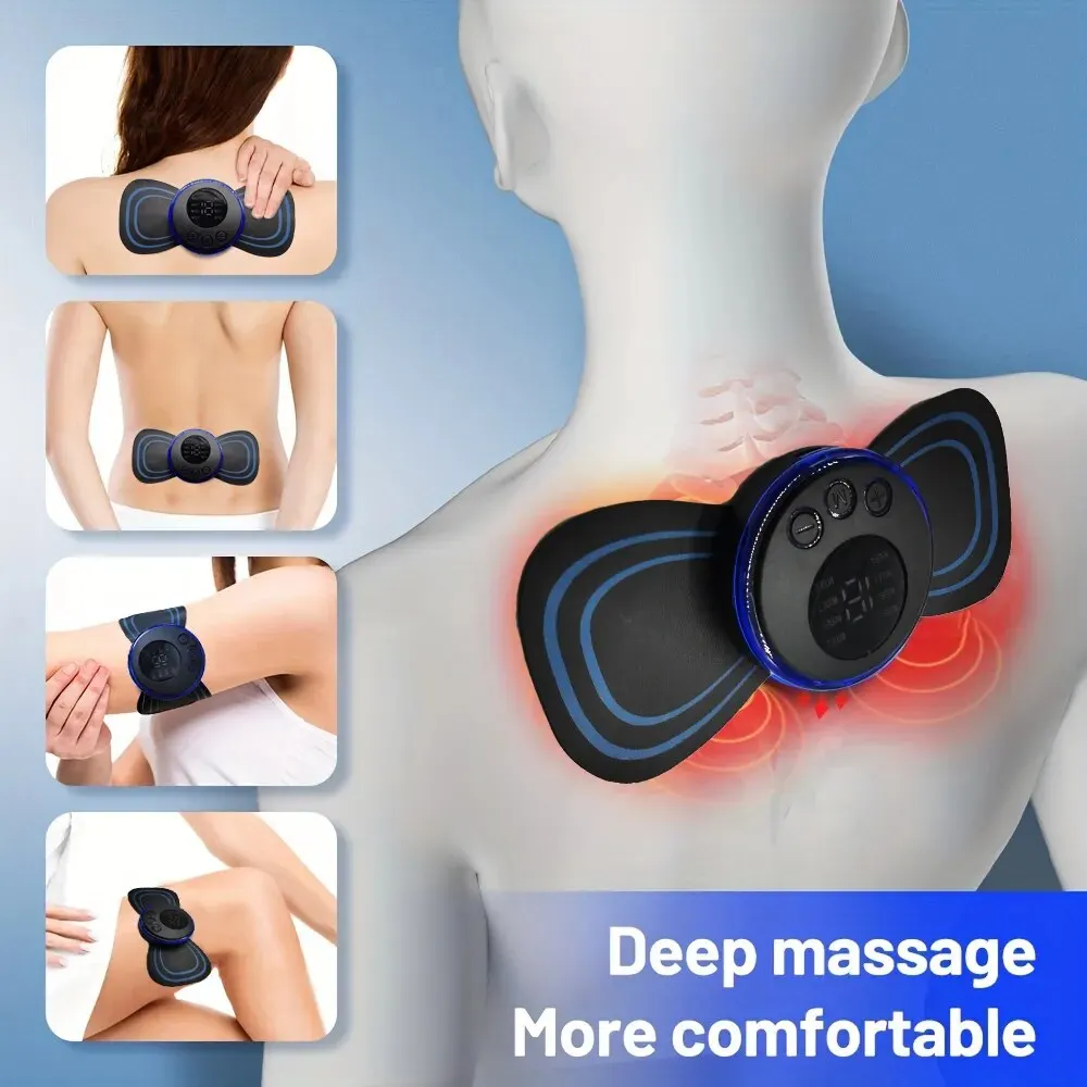 8 Modes Rechargeable Neck Massager with Remote Control EMS Low Frequency Pulse Massager For Muscle Relaxation Relief 8 Modes Rechargeable Neck Massager with Remote Control EMS Low Frequency Pulse Massager For Muscle Relaxation Relief