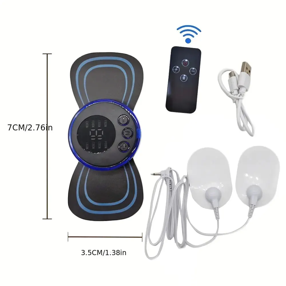 8 Modes Rechargeable Neck Massager with Remote Control EMS Low Frequency Pulse Massager For Muscle Relaxation Relief 8 Modes Rechargeable Neck Massager with Remote Control EMS Low Frequency Pulse Massager For Muscle Relaxation Relief