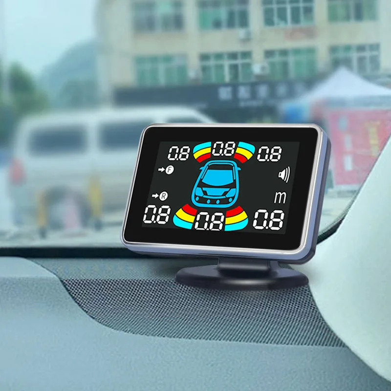 8 Parking Sensor Parktronic Car Automobile Reversing Backup Radar Electronics Rear Auto Detector Backing Assistance Kit