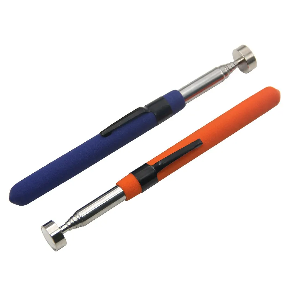 8 Pound Magnetic Retractable Pickup Orange Suction Iron Rod Portable Multifunctional Extractor Pen Clip Automotive 8 Pound Magnetic Retractable Pickup Orange Suction Iron Rod Portable Multifunctional Extractor Pen Clip Automotive