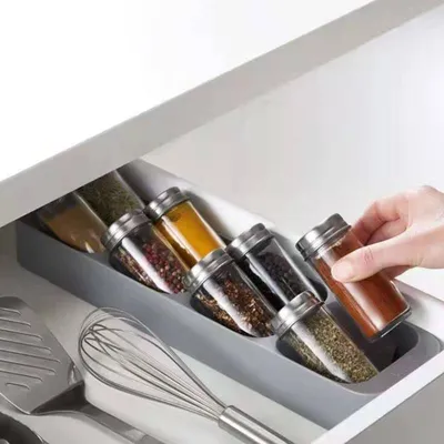 8 Slot Spice Drawer Organizer