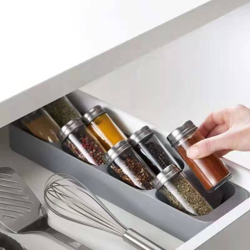 8 Slot Spice Drawer Organizer