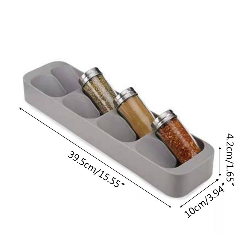 8 Slot Spice Drawer Organizer