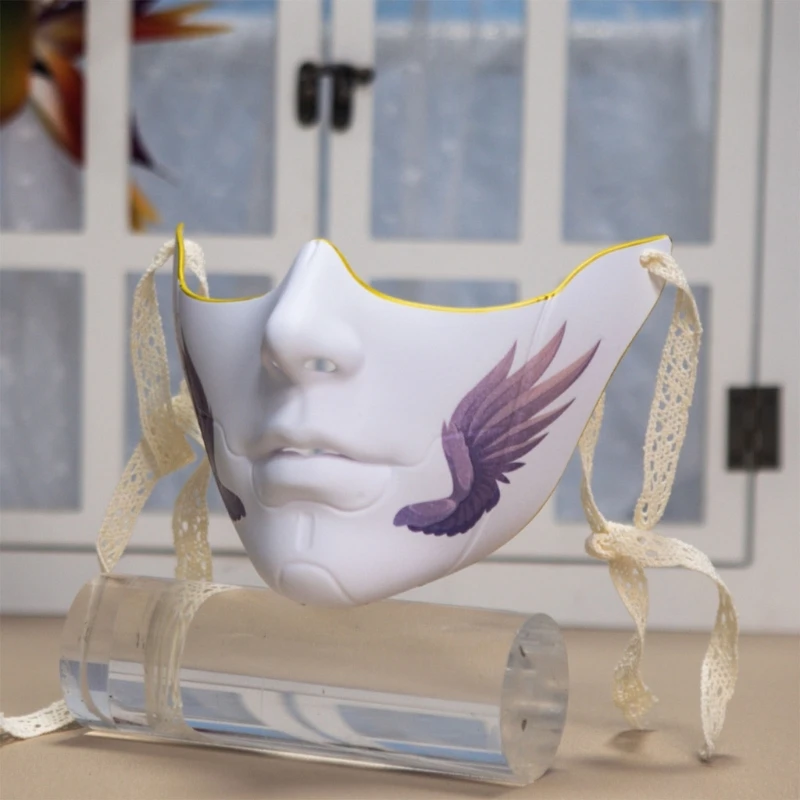 8 Styles Masquerade Beauty Mask Halloween Costume Accessories Women Aesthetics Mask Party Cosplay Prop Half Face Cover