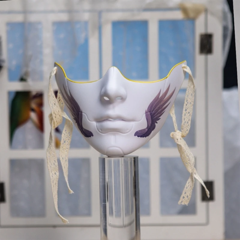 8 Styles Masquerade Beauty Mask Halloween Costume Accessories Women Aesthetics Mask Party Cosplay Prop Half Face Cover