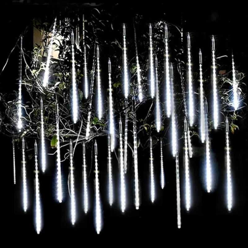 8 Tubes LED Meteor Shower Rain Lights Waterproof Falling Raindrop Fairy String Light for Christmas Holiday Party Patio 8 Tubes LED Meteor Shower Rain Lights Waterproof Falling Raindrop Fairy String Light for Christmas Holiday Party Patio