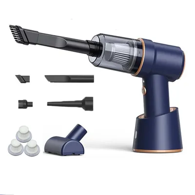 80000Pa 2 in 1 Car Vacuum Cleaner Wireless Charging Compressed Air Duster Handheld High-power Air Blower Duster For 80000Pa 2 in 1 Car Vacuum Cleaner Wireless Charging Compressed Air Duster Handheld High-power Air Blower Duster For