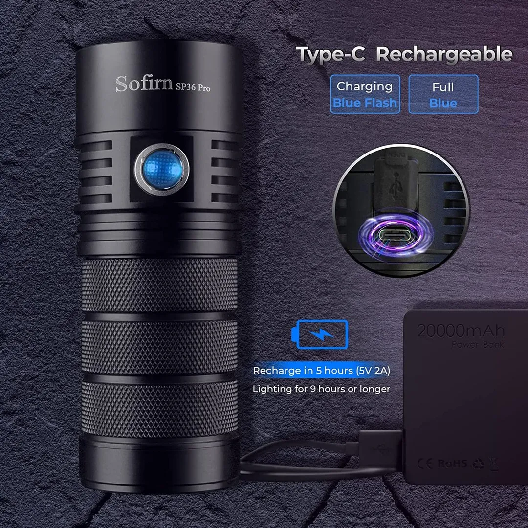 8000lm Powerful LED Flashlight with 4 20W SST40 LED USB C Rechargeable 18650 Torch 8000lm Powerful LED Flashlight with 4 20W SST40 LED USB C Rechargeable 18650 Torch
