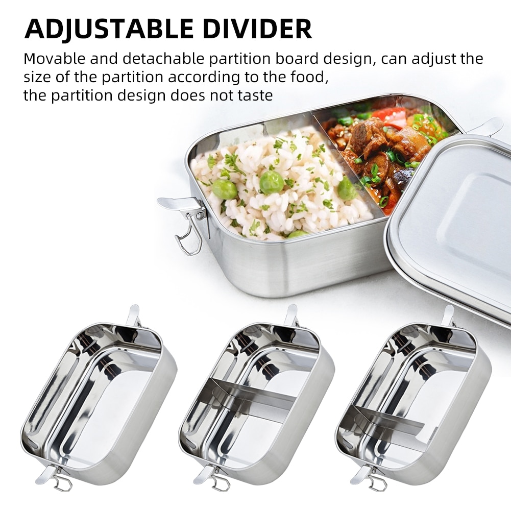 800ml Leakproof Steel Bento Lunch Box