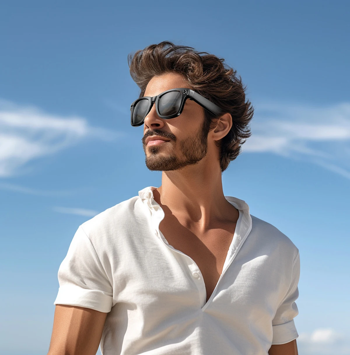 800W Camera AI Glasses Men Color-Changing Smart Translation Glasses Photo Video Recording Waterproof Call Smart