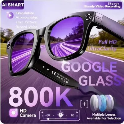 800W Camera AI Glasses Men Color-Changing Smart Translation Glasses Photo Video Recording Waterproof Call Smart 800W Camera AI Glasses Men Color-Changing Smart Translation Glasses Photo Video Recording Waterproof Call Smart