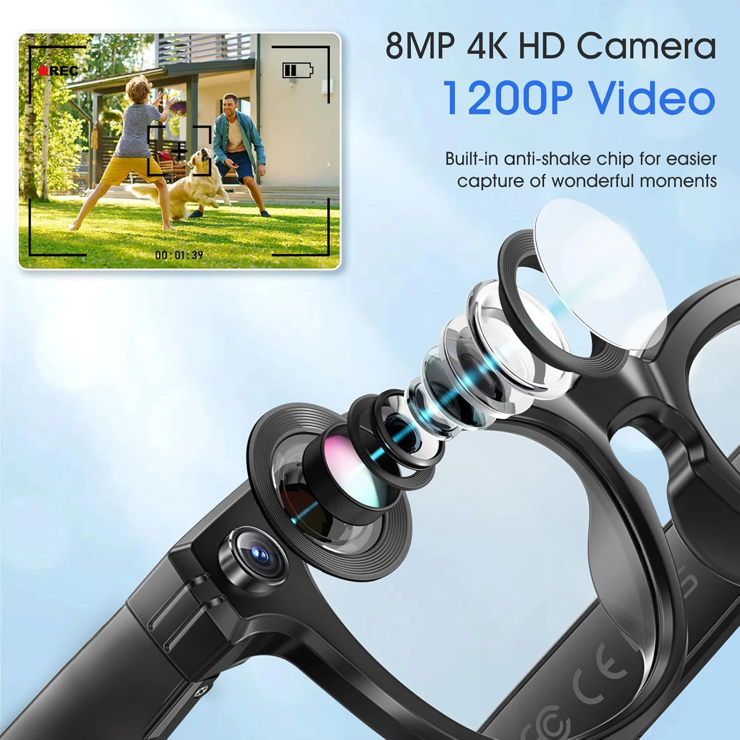 800W Camera AI Glasses Men Color-Changing Smart Translation Glasses Photo Video Recording Waterproof Call Smart 800W Camera AI Glasses Men Color-Changing Smart Translation Glasses Photo Video Recording Waterproof Call Smart