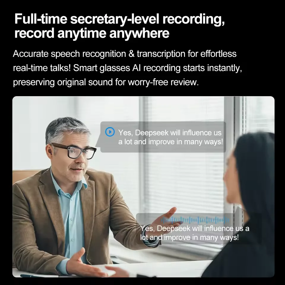 800W Camera AI Glasses Men Color-Changing Smart Translation Glasses Photo Video Recording Waterproof Call Smart 800W Camera AI Glasses Men Color-Changing Smart Translation Glasses Photo Video Recording Waterproof Call Smart