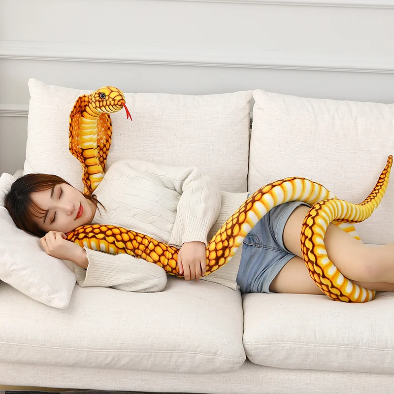 80/170/240cm Simulated Colorful Cobra Plush Toy Stuffed Animals Snakes Plushies Doll Funny Spoof Joke Soft Toys Home 80/170/240cm Simulated Colorful Cobra Plush Toy Stuffed Animals Snakes Plushies Doll Funny Spoof Joke Soft Toys Home