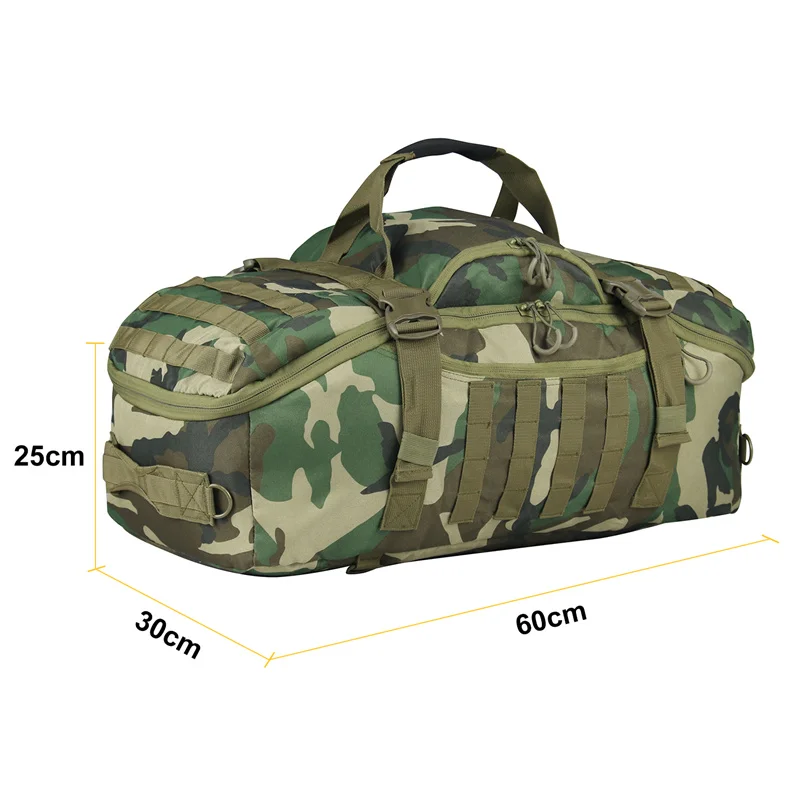 80L Outdoor Mountaineering Bag Molle Tactical Backpack Large Duffel Bag Hiking Camping Travel Bags