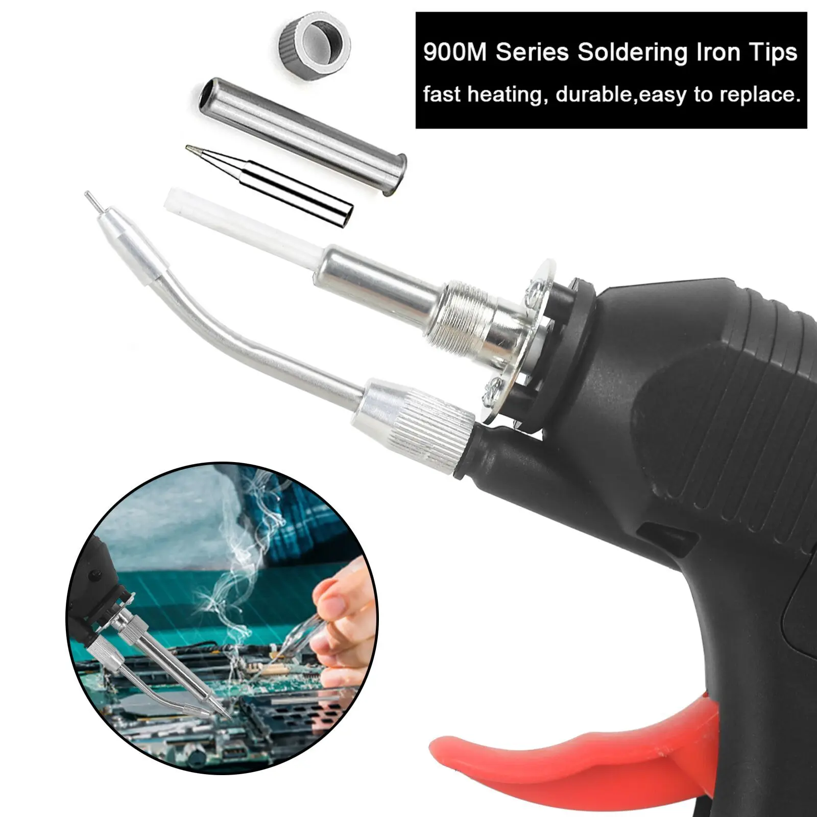 80W Digital Display Soldering Iron Gun 180-520°C Adjustable Temperature Automatic Send Tin Gun Repair DIY Tool 80W Digital Display Soldering Iron Gun 180-520°C Adjustable Temperature Automatic Send Tin Gun Repair DIY Tool