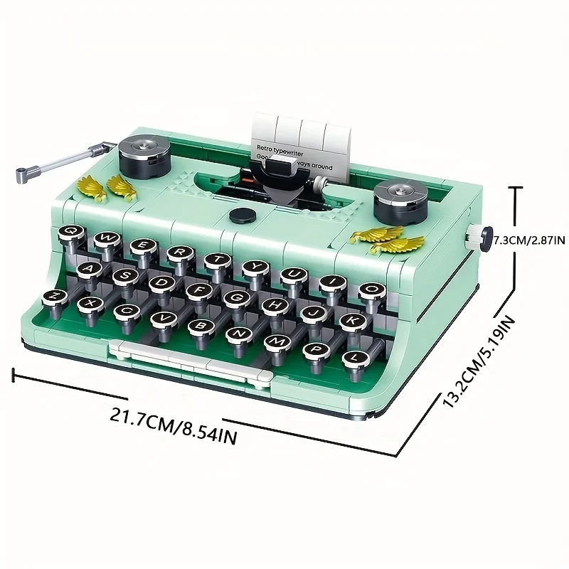 820PCS Typewriter Building Blocks Classic Creative Ideas Machine Retro Micro Building Blocks Toy For Adults Kid Holiday 820PCS Typewriter Building Blocks Classic Creative Ideas Machine Retro Micro Building Blocks Toy For Adults Kid Holiday