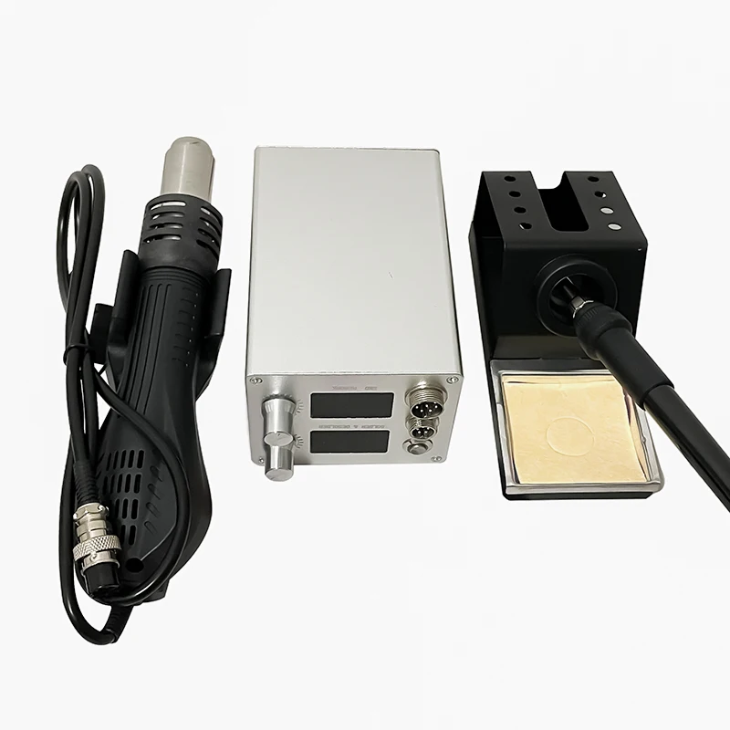 858DS Solder Station Kit Hot Air Gun Electric Soldering iron LED Display DIY Rework Desoldering Station Soldering Tools 858DS Solder Station Kit Hot Air Gun Electric Soldering iron LED Display DIY Rework Desoldering Station Soldering Tools
