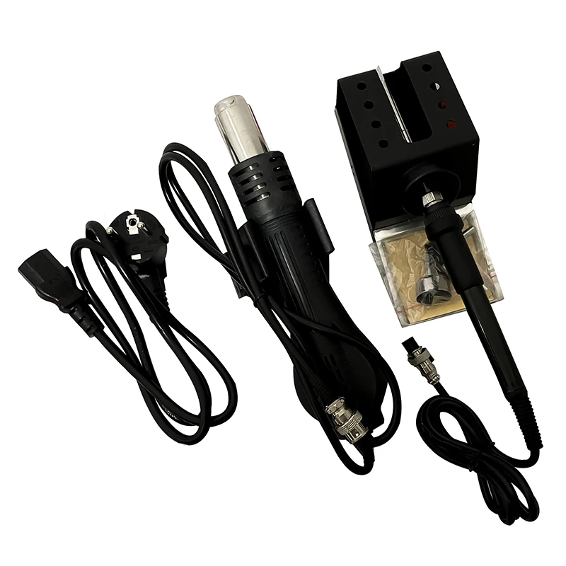 858DS Solder Station Kit Hot Air Gun Electric Soldering iron LED Display DIY Rework Desoldering Station Soldering Tools 858DS Solder Station Kit Hot Air Gun Electric Soldering iron LED Display DIY Rework Desoldering Station Soldering Tools