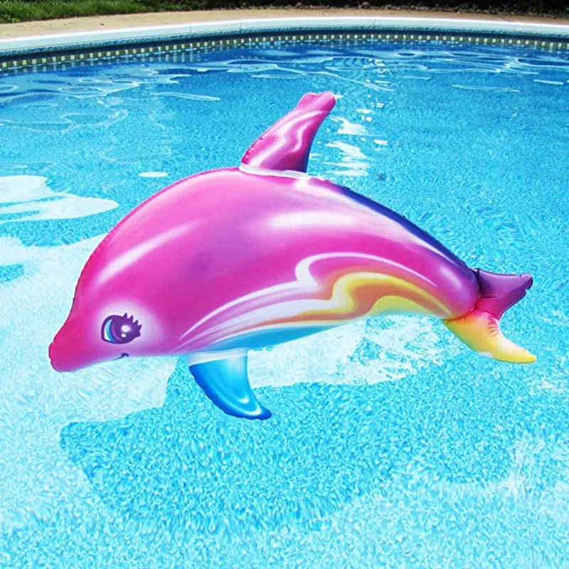 85cm Colorful Inflatable Dolphin Pool Beach Swimming Game Toy Pool Float Water Sports Inflatable Toys for Kids Gifts 85cm Colorful Inflatable Dolphin Pool Beach Swimming Game Toy Pool Float Water Sports Inflatable Toys for Kids Gifts