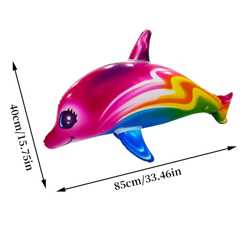 85cm Colorful Inflatable Dolphin Pool Beach Swimming Game Toy Pool Float Water Sports Inflatable Toys for Kids Gifts 85cm Colorful Inflatable Dolphin Pool Beach Swimming Game Toy Pool Float Water Sports Inflatable Toys for Kids Gifts