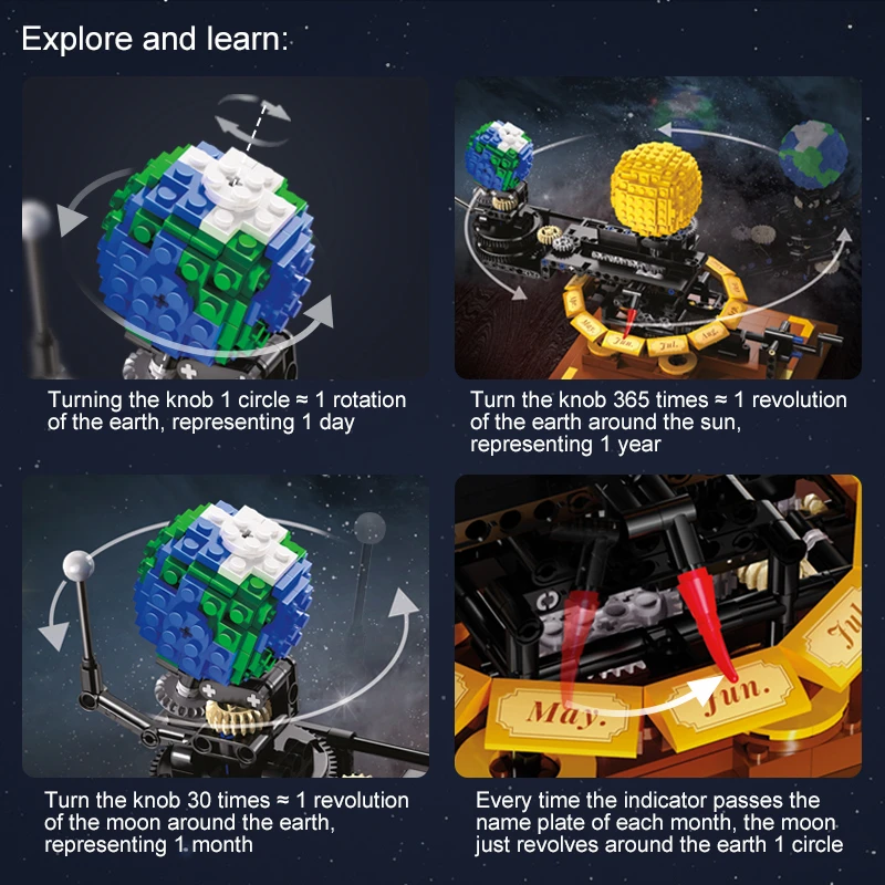 865PCS City Solar System Earth and Sun Clock Building Blocks Science Experiment Education Bricks Toys Boys Gifts 865PCS City Solar System Earth and Sun Clock Building Blocks Science Experiment Education Bricks Toys Boys Gifts