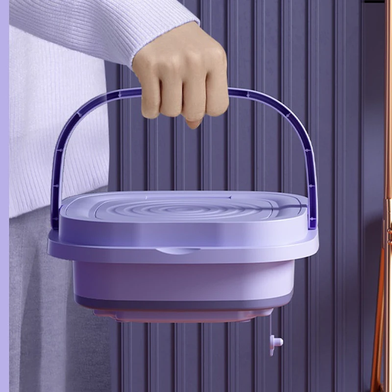 8L Portable Small Foldable Washing Machine with Spin Dryer For Socks Underwear Panties Washer Household Mini Washing 8L Portable Small Foldable Washing Machine with Spin Dryer For Socks Underwear Panties Washer Household Mini Washing
