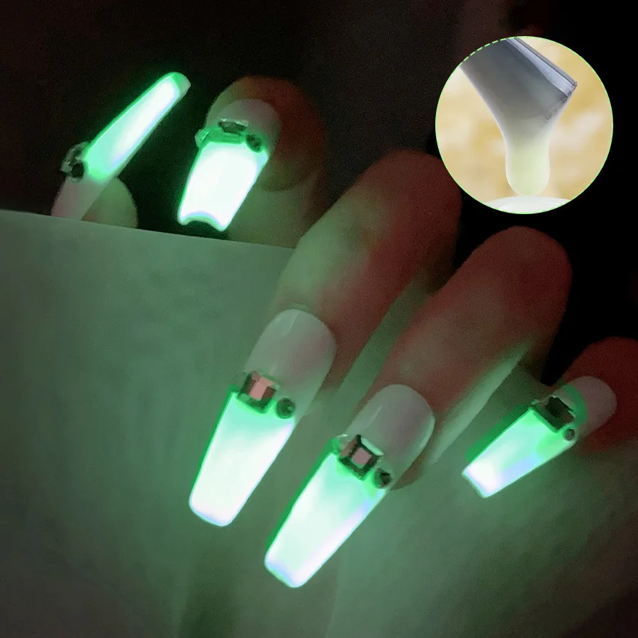 8ml Luminous Top Coat Fluorescent Glow In Dark Gel Nail Polish Semi Permanent Soak Off UV LED Gel Varnish Nail Art 8ml Luminous Top Coat Fluorescent Glow In Dark Gel Nail Polish Semi Permanent Soak Off UV LED Gel Varnish Nail Art