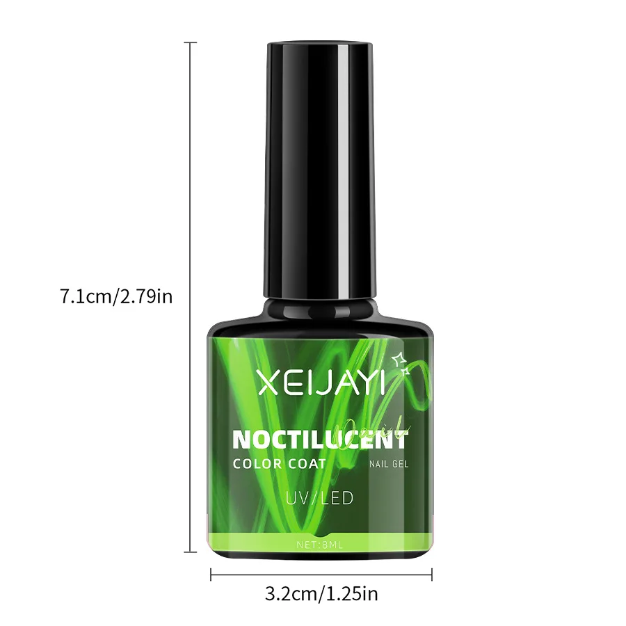 8ml Luminous Top Coat Fluorescent Glow In Dark Gel Nail Polish Semi Permanent Soak Off UV LED Gel Varnish Nail Art 8ml Luminous Top Coat Fluorescent Glow In Dark Gel Nail Polish Semi Permanent Soak Off UV LED Gel Varnish Nail Art
