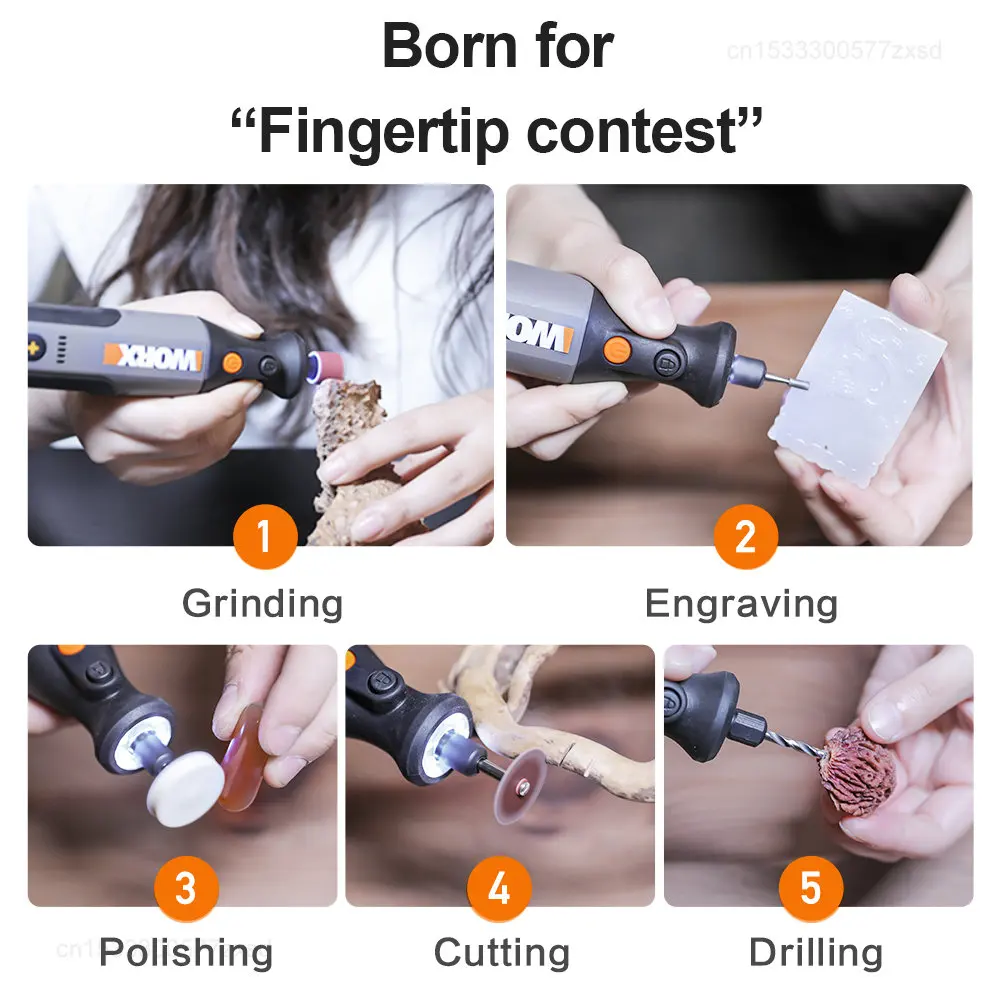 8V Rotary Tool Cordless Mini Drill Engraving Grinding Polishing Machine USB Charger Variable Speed Power Tools Set