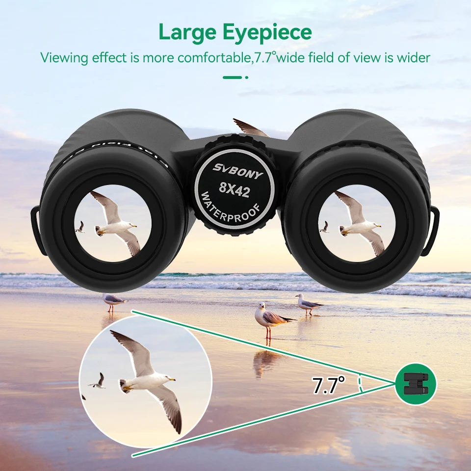 8X42 ED Flat-field Binoculars IP67 Waterproof BAK4 Bird Watching Stargazing Camping Travel Astronomy 8X42 ED Flat-field Binoculars IP67 Waterproof BAK4 Bird Watching Stargazing Camping Travel Astronomy