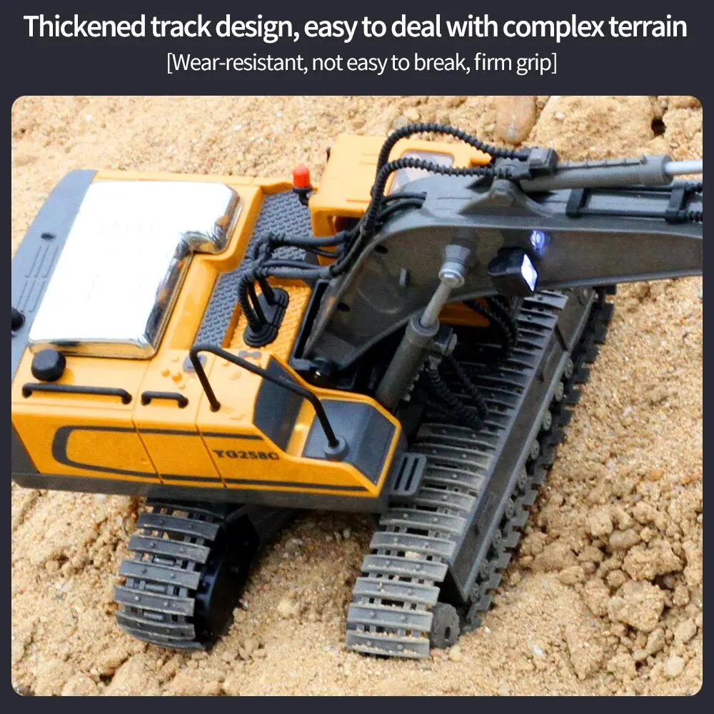 9 Channels Excavator Dump Truck 2.4G 1:20 Remote Control Alloy Plastic Simulation Construction Vehicle Model Toy 9 Channels Excavator Dump Truck 2.4G 1:20 Remote Control Alloy Plastic Simulation Construction Vehicle Model Toy