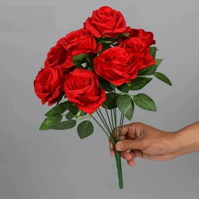 9 Heads Fake Rose Bouquet 9 Heads Fake Rose Bouquet