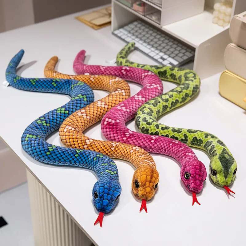 9 Kinds Simulation Snake Plush Toy Lifelike Anaconda Fake Snake Python Model Prank Doll Creative Room Decoration 9 Kinds Simulation Snake Plush Toy Lifelike Anaconda Fake Snake Python Model Prank Doll Creative Room Decoration