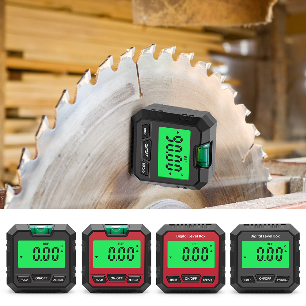 90 Degree Digital Level Box Protractor Angle Finder Bevel Gauge Inclinometer with Magnetic Based Backlight
