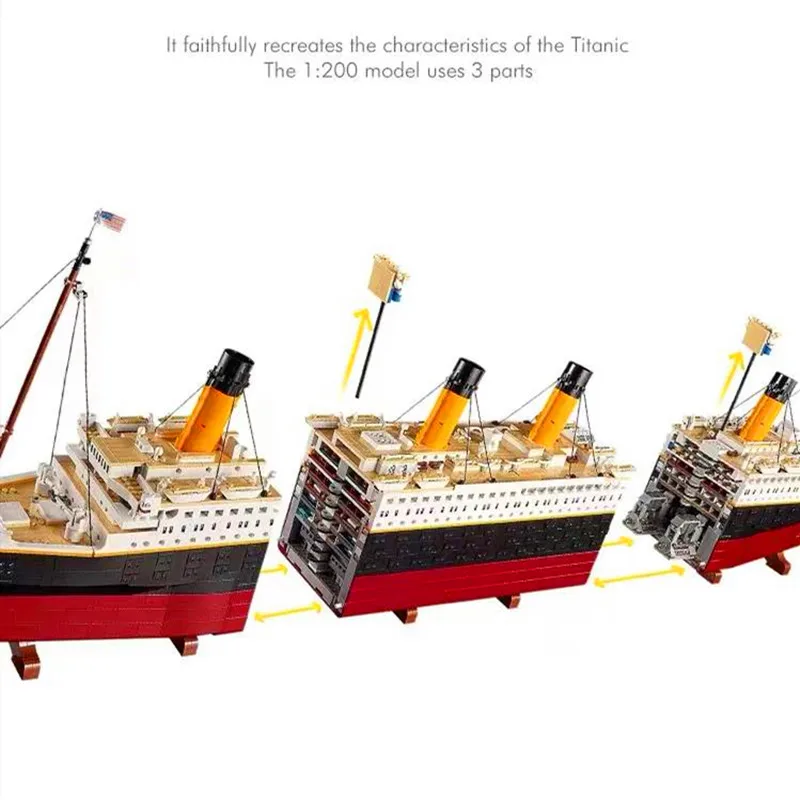 9000pcs Titanic Large Cruise Boat Ship Steamship Bricks Building Blocks Children Diy Toys Gifts 9000pcs Titanic Large Cruise Boat Ship Steamship Bricks Building Blocks Children Diy Toys Gifts