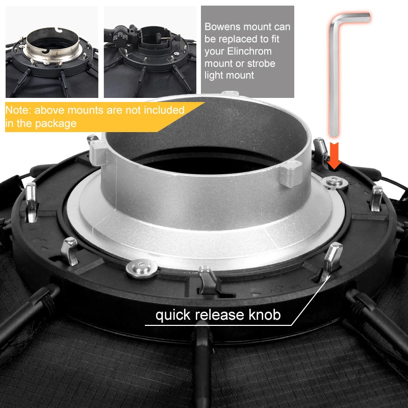 90cm Photo Portabe Bowens Mount Softbox w/ Honeycomb Grid K90 Octagon Umbrella Outdoor Soft Box for Godox Jinbei Strobe 90cm Photo Portabe Bowens Mount Softbox w/ Honeycomb Grid K90 Octagon Umbrella Outdoor Soft Box for Godox Jinbei Strobe