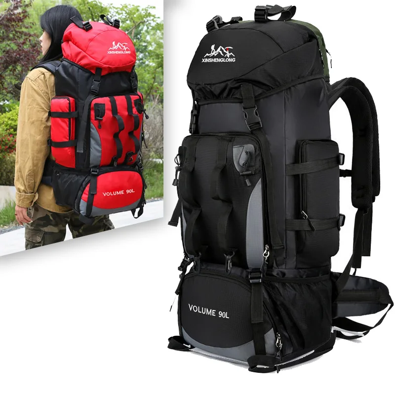 90L Waterproof Hiking Camping Backpack Trekking Bag Rucksack Large Capacity Travel Outdoor Sports Bags Camping 90L Waterproof Hiking Camping Backpack Trekking Bag Rucksack Large Capacity Travel Outdoor Sports Bags Camping