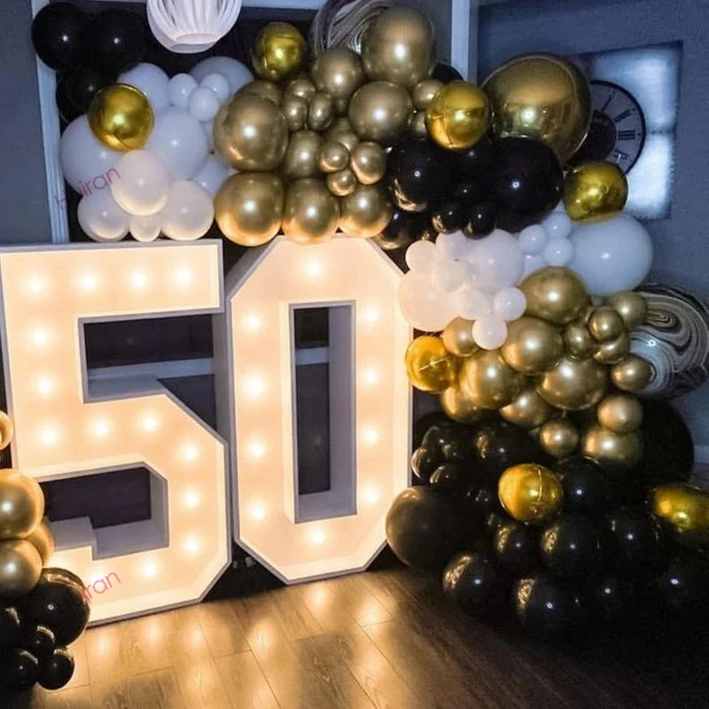 91.5cm Giant Led Light Birthday Number Figure 1st Birthday Anniversary Wedding Baby Shower Decor 30 40 50 Birthday