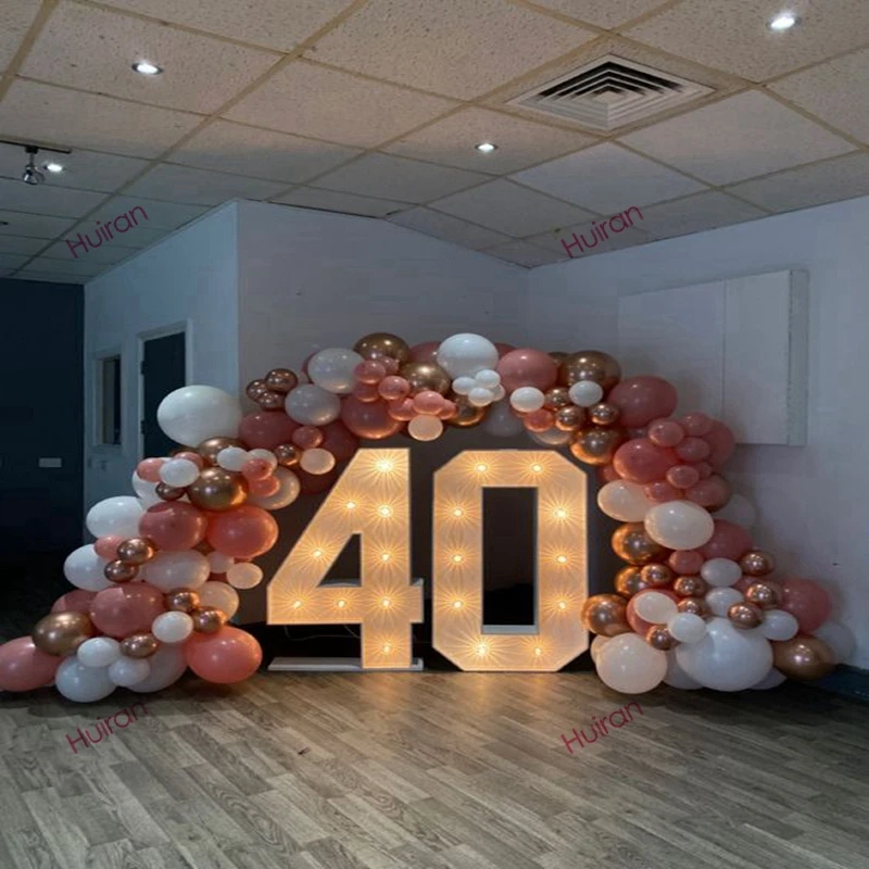 91.5cm Giant Led Light Birthday Number Figure 1st Birthday Anniversary Wedding Baby Shower Decor 30 40 50 Birthday